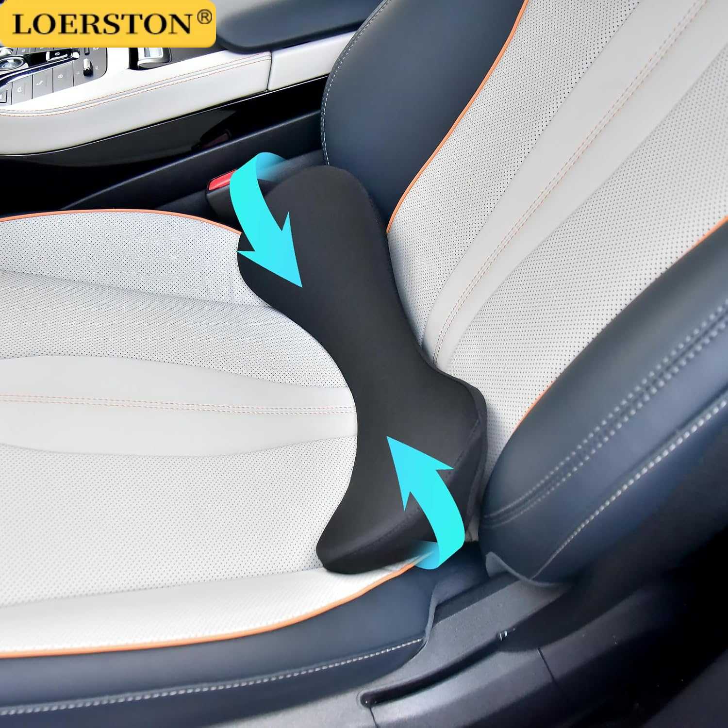 Memory Foam Car Neck Pillow Lumbar Support - Mehrzweck-Rückenkissen Lendenwirbelstützkissen Memory-Schaum Schmerzlinderung Lendenwirbelstützkissen für