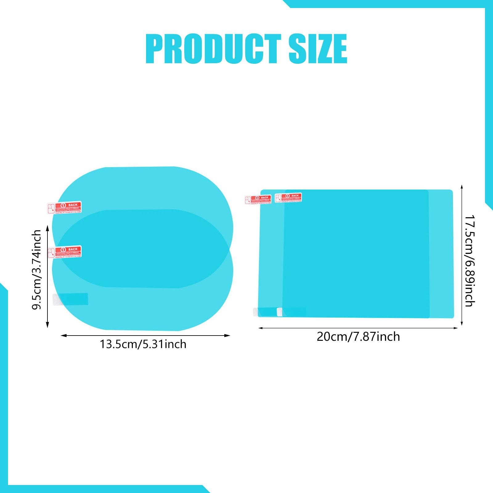 Anti Glare Car Rearview Mirror Film - Autofolie für Seitenfenster, Antibeschlag, Blendschutz, PET,