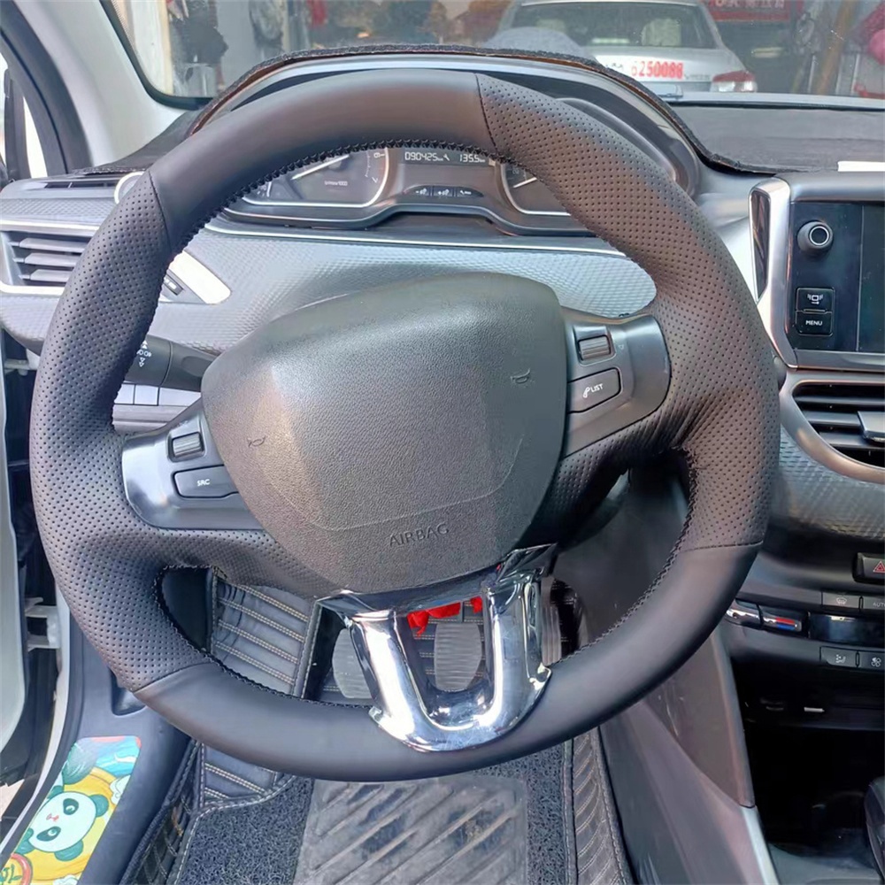 Car Steering Wheel Cover Anti Slip Breathable - Hand Nähen Anti-Slip Auto Lenkrad Abdeckung