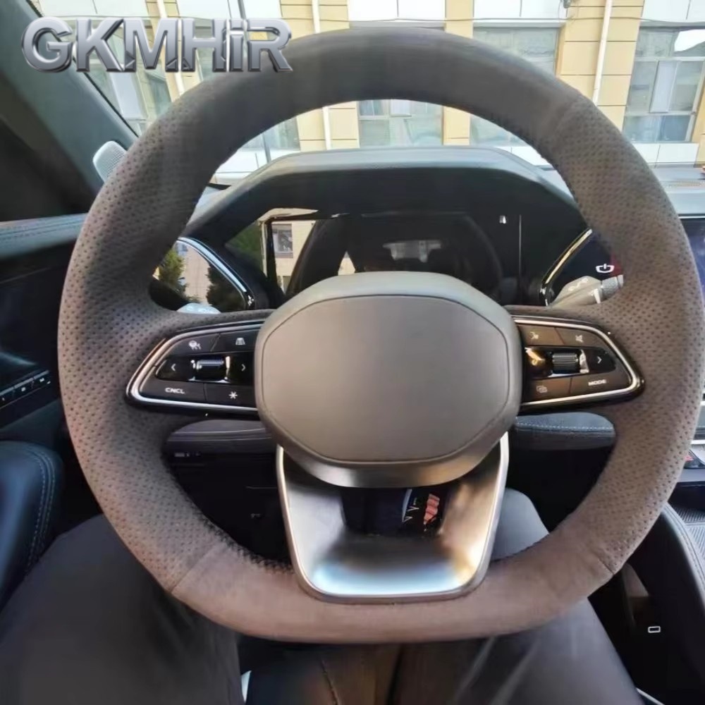 Car Steering Wheel Cover Anti Slip Breathable - Anpassung Auto Lenkrad Abdeckung Zubehör Hand