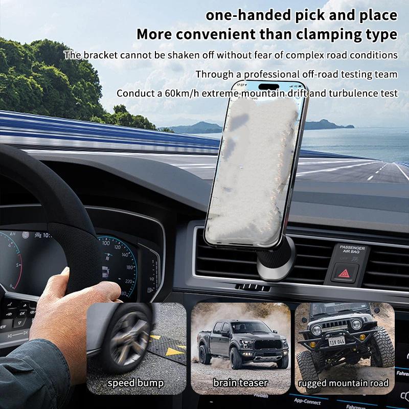 Neuer 1 Stück Carbonfaser Magn – Magnetic Phone Holder For Car Vent Bewertung und Preis