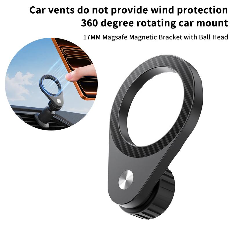 Neuer 1 Stück Carbonfaser Magn – Magnetic Phone Holder For Car Vent Bewertung und Preis
